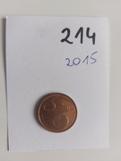 Holandia - 5 eurocentów 2015r.