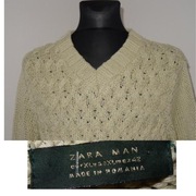 *SWETER CIEPŁY BARDZO GRUBY J. NOWY ZARA MAN r. XL PLECIONY