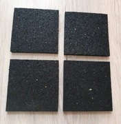 PODKŁADKI GUMOWE ANTYWIBRACYJNE 10x10x0,8cm 4 szt.