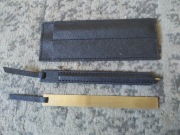 Długopis linijka przybornik zestaw kawowy etui