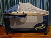 ZESTAW Łóżeczko turystyczne Caretero Grande Plus+materac+ochraniacz