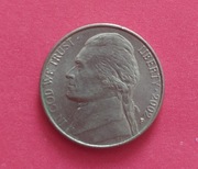 Moneta USA 5 CENTS 5 centów 2002r.  Jefferson Nickel