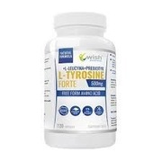 tyrozyna suplement,  Wish L-Tyrosine Forte 500mg + L-leucyna + Prebiotyk, 