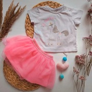 Zestaw komplet 74 spódniczka tiulowa bluzka Cool Club Smyk tiul jednorożec