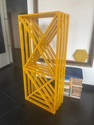 Regał na wino, krzyżak, stojak 130x60x30