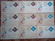 Całostki Koperty z 18 Międzynarodowy kolarski wyścig pokoju z 1965r