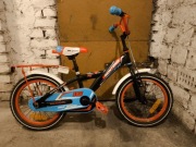 Rower dziecięcy 16 Monteria Boy stalowy czerwony