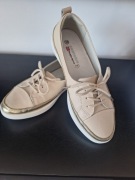 Jak NOWE eleganckie buty damskie 39 skóra naturalna mokasyny pantofle