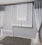 Firany. Komplet balkonowy do 350 cm