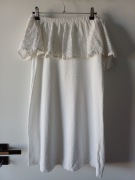 Mohito, Biała sukienka hiszpanka w bardzo dobrym stanie, rozmiar S