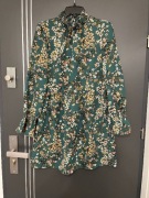 Pieces sukienka modny wzór kwiaty kwiecista hit blog roz.36 