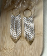 Kolczyki z japońskich koralików.