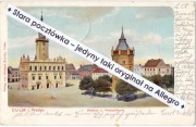 CHEŁMNO CULM KULM Grudziądz Toruń Thorn ratusz i wieża wodna ciśnień 1903