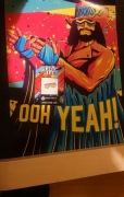 Macho Man "Randy Savag" przypinka plakat wwe  