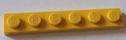LEGO 3666 żółta płytka 1 x 6 6479,8382,6561 4szt