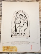 Sygnowana akwarela (szkic) Otto Flath (1906-1987) Bad Segeberg Niemcy