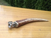 Obcinaczka do cygar ręcznie wykonana z poroża.