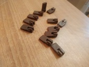 UNITRA Diora mini magnetofon M 411 415 2504 klawisz przycisk nasadka brąz