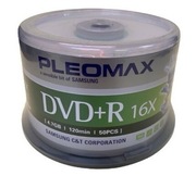 Płyty DVD+R 16x Samsung/Pleomax 4,7GB - 50szt