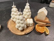 Świece sojowe szyszka choinka gwiazda domek