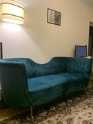 Sofa welurowa butelkowa zieleń 