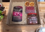 Box prezentowy prezent herbata konfitura czekolada 