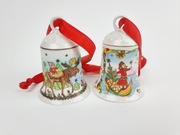 2 x dzwonek porcelanowy ozdoba świąteczna Hutschenreuther Boże Narodzenie 
