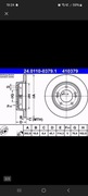 Tarcze hamulcowe tył ATE 24.0110-0379.1 Kia, Hyundai nowe