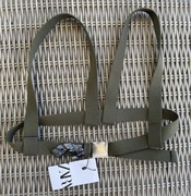 Zara oliwkowe szelki modowe do stylizacji - modowy pasek typu “harness”