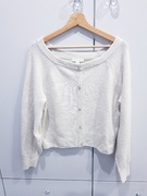 Damski dzianinowy sweterek z kryształowymi guziczkami H&M + gratis 