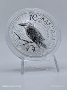 Srebrna moneta 1oz Kookaburra 2025 1$ Australia Ag 9999, mennicza