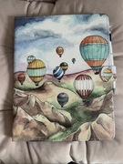 OKAZJA Nowe etui na tablet 6,8 cala z motywem balonów