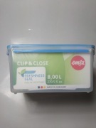 Nowy! Emsa Clip & Close Pojemnnik Na Żywność, Niebieski, 8l