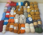 Wełna włóczka norweska itp.duża ilość 