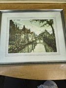 Van Doorn – „Vieilles Maisons” – pejzaż miejski w srebrnej ramie