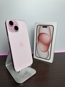 iPhone 15/Pink/Super Stan/100% Baterii/Pełen Zestaw/