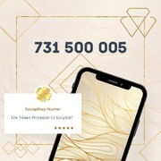 Szczęśliwy Złoty Numer 731 500 005