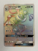 Pokemon Greninja GX Hidden Fates Shiny NM Karta GX Kolekcjonerska
