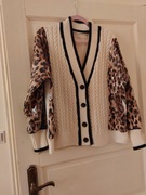 Ładny i modny sweter 2XL kremowy