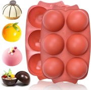 EVILTO Duża Silikonowa forma z 6 wgłębień 2 szt.