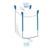 WOREK BIG BAG 90X90X125 cm  z wkładem Nasypowym i Spustowym 1000Kg NOWY 