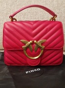 PINKO Różowa torebka Love One Top Handle Mini Light