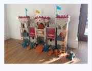 Zamek Imaginext Fisher Price rycerze + akcesoria zamęk interaktywny