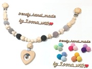 Zawieszka do wózka handmade, girlanda na wózek, wybór kolorów, łańcuszek