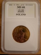 2 złote Dudek seria "zwierzęta świata" grading MS68
