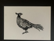 Linoryt, grafika sztuka pt.Oczarowanie