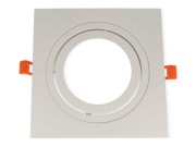 Oprawa kwadratowa ruchoma, aluminium AR111 - biała