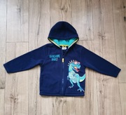 Ciepła bluza polarowa na zamek z kapturem, dinozaur