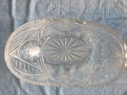 Ciężka misa kryształowa | bogaty szlif | vintage | 1,5 kg