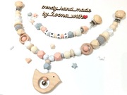 Zestaw upominkowy–ozdoba do wózka+zawieszka z imieniem na zamówienie